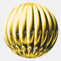 Gold grooved ball