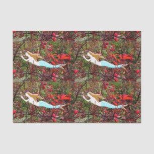 gold hair mermaids tissue paper