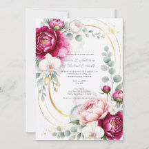 Gold Halo Garden Peonies & Orchids Floral Wedding
