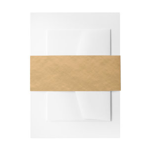 Gold Hammered Metal Invitation Belly Band