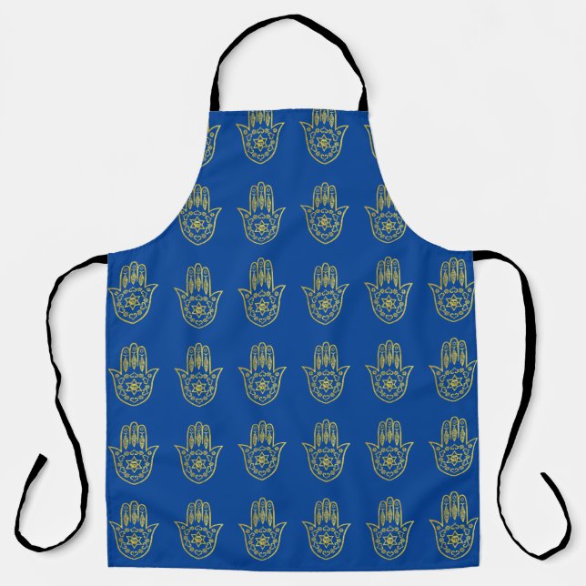 Gold Hamsa Hand of God Apron (Front)