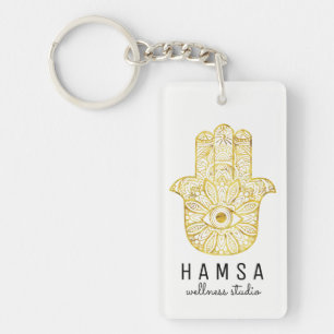 Gold Hamsa Keychain