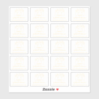 Gold Hand-drawn Moon Handwritten Name Handmade By