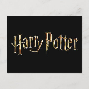 Gold Harry Potter Logo Invitation Postcard