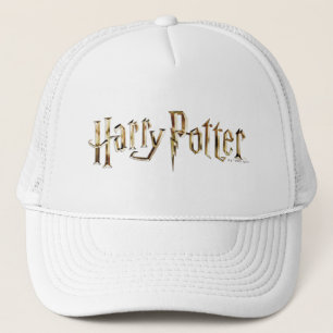 Gold Harry Potter Logo Trucker Hat