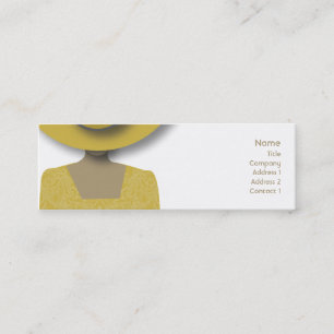 Gold Hat - Skinny Mini Business Card