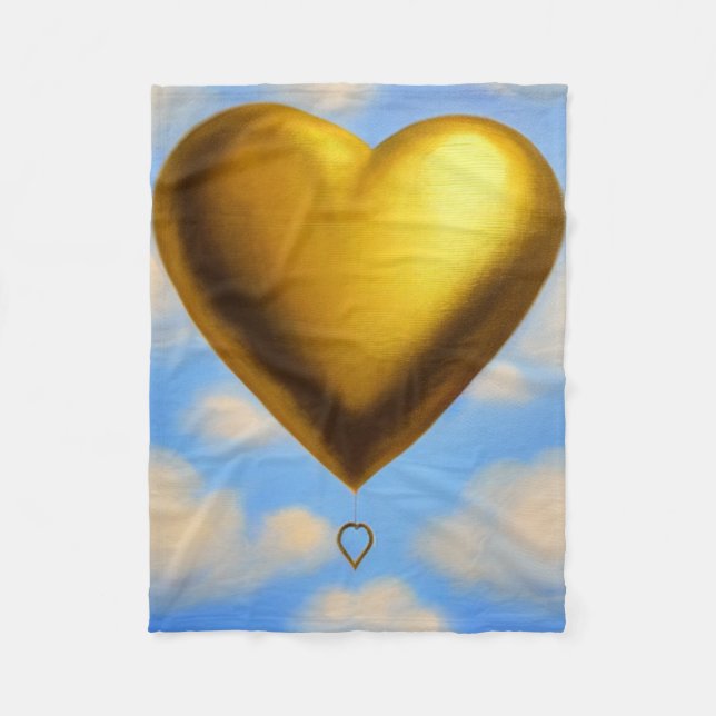 Gold Heart in the Sky Blanket (Front)