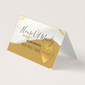 Gold Heart Luxury Modern Professional Branding Business Card