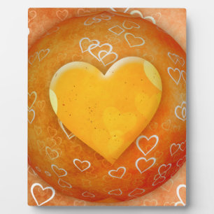Gold Heart Plaque