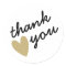 Gold Heart Thank You