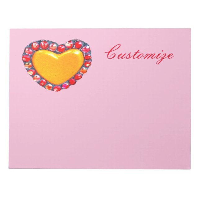 Gold heart Thunder_Cove  Notepad (Front)