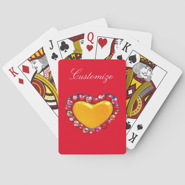 Gold heart Thunder_Cove Playing Cards (Back)