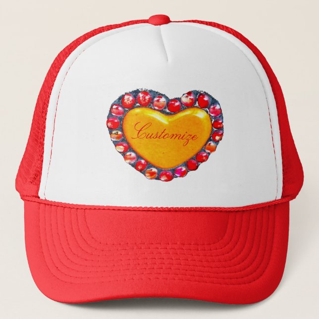 Gold heart Thunder_Cove Trucker Hat (Front)