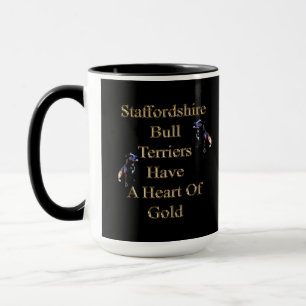 Gold Hearted Staffordshire Bull Terriers, Mug