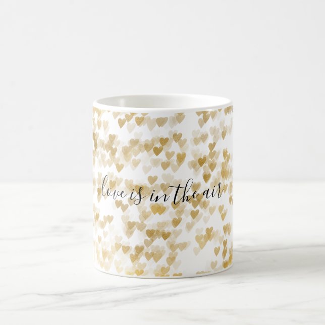 Gold Hearts Coffee Mug (Center)