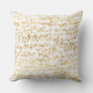 Gold Hearts Cushion