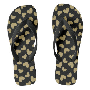 Gold Hearts Thongs