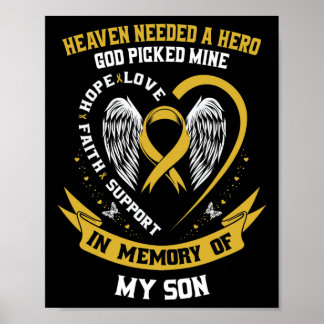 Gold Heaven Needed A Hero God Picked My Son Childh Poster