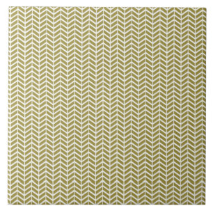 Gold Herringbone Tile
