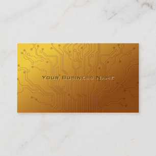 Gold High tech Circuit Board business card