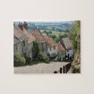 Gold Hill, Shaftesbury, Dorset, England Jigsaw Puzzle