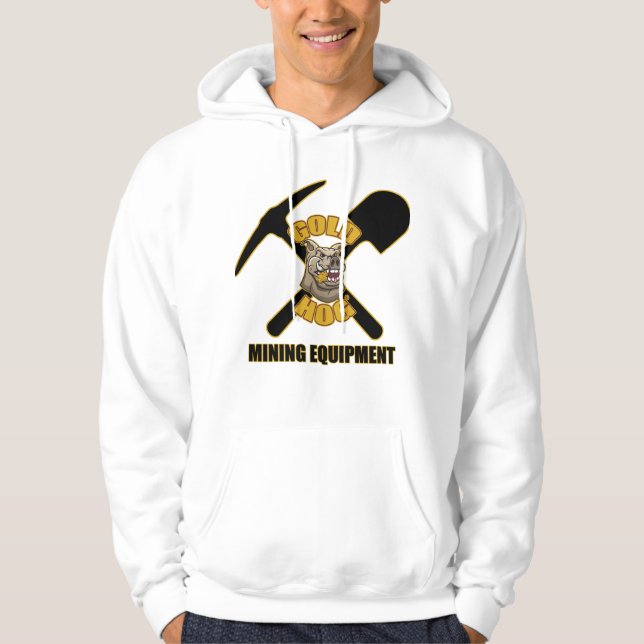 Gold Hog pull over hoodie (Front)