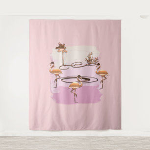Gold Holiday Season Vibe Tapestry