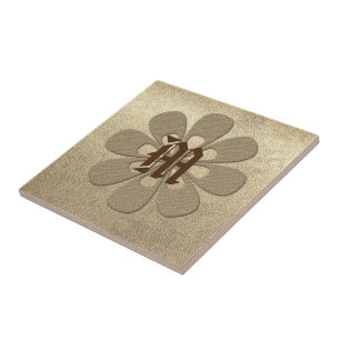 Gold Holidays Vibe Ceramic Tile