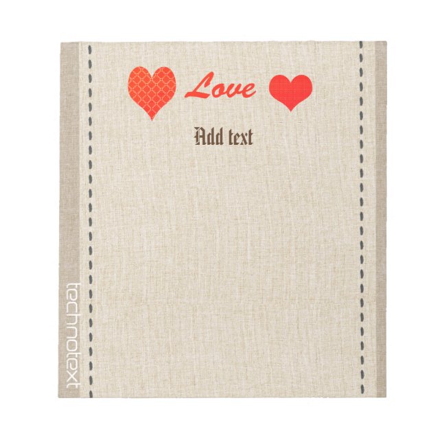 Gold Holidays Vibe Notepad (Front)