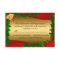Gold Holly Leaves Bell Christmas Holiday RSVP