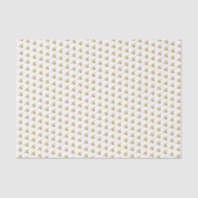 Gold Honey Bee Tissue Paper (Front)