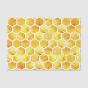Gold Honeycomb Pattern Decoupage Tissue Paper