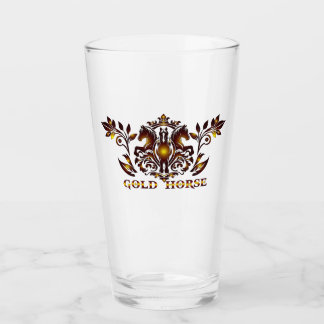Gold Horse Drinkware Glass
