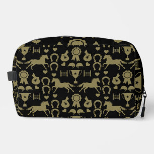 Gold Horseback Riding Dopp Kit