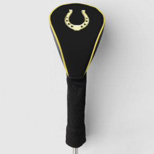 Gold Horseshoe Golf Head Cover