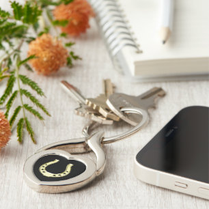 Gold Horseshoe Key Ring