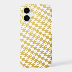 Gold Houndstooth Pattern iPhone 7 Case