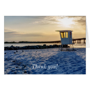 Gold Hour Destin East Pass Thank You Card