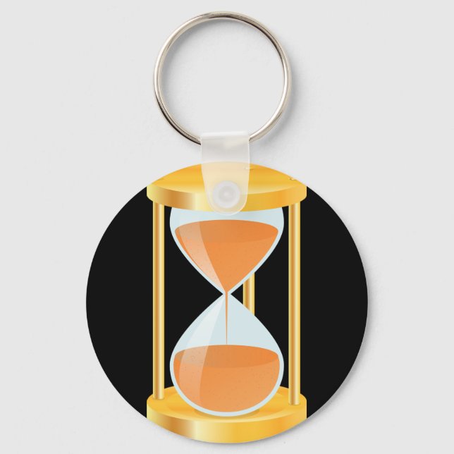 Gold Hourglass Keychain (Front)