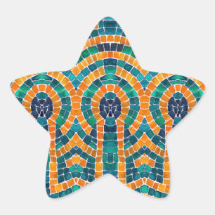 GOLD ICONS MOSAIC Star Stickers