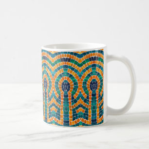 GOLD ICONS MOSAIC White Mug