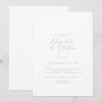 Gold Idyllic Calligraphy Spanish Bridal Shower
