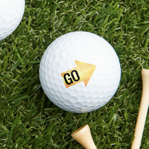 Gold Impact Arrow Golf Balls