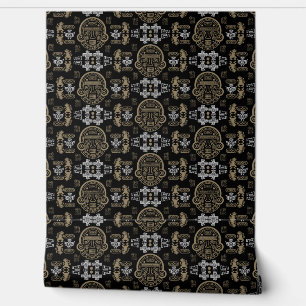 Gold inca Aztec Home Decor Wallpaper