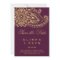 Gold Indian Paisley Save the Date Card
