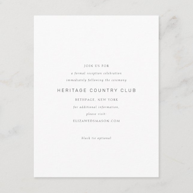 Gold Infinity Symbol Minimally Chic Enclosure Card (Front)