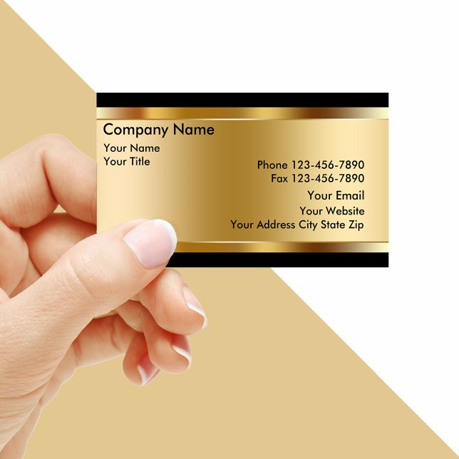 Gold Investment Business Cards (Creator Uploaded)