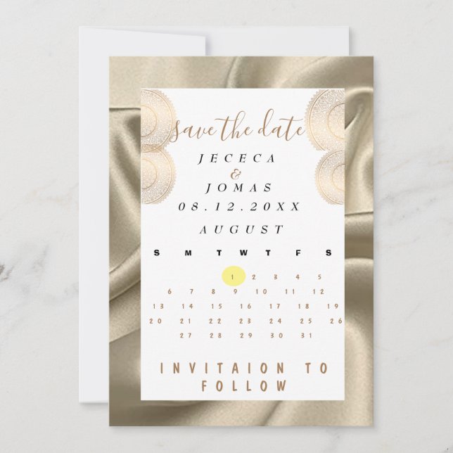 gold invitation (Front)