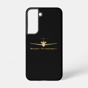Gold Jet Aeroplane Samsung Galaxy Case