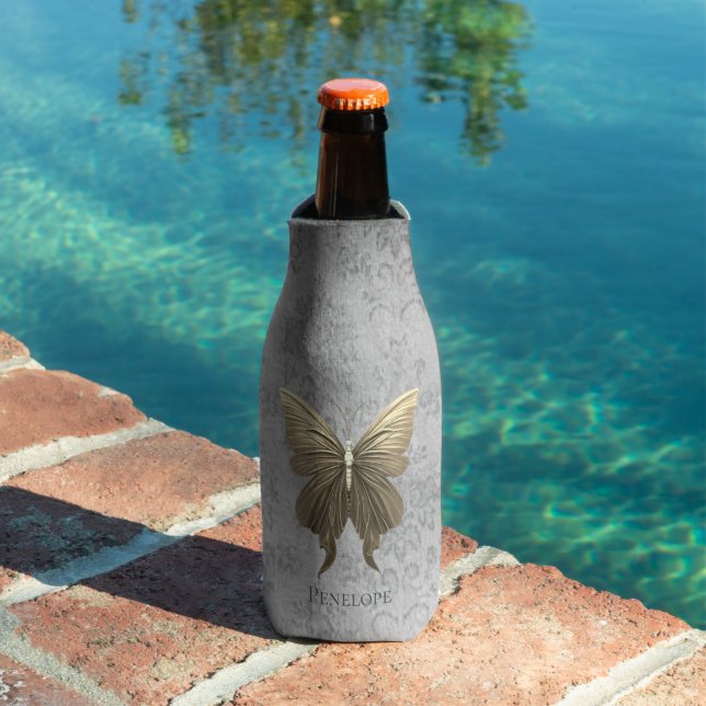 Gold Jewelled Butterfly Bottle Cooler (In Situ Pool)